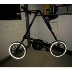 Strida vouwfiets zwart lichtgewicht