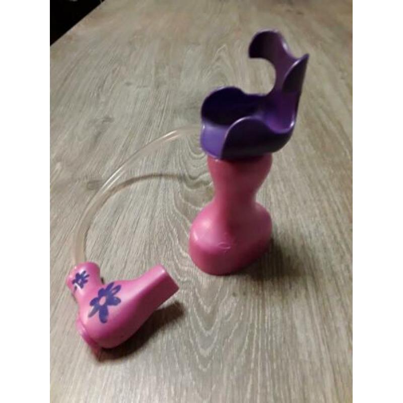 Zgan kappersstoel met werkende föhn voor barbie modepop