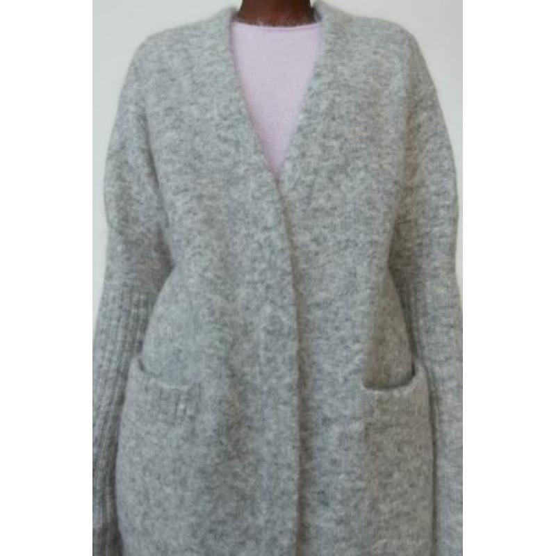 nieuw ACNE grijs vest mohair maat S