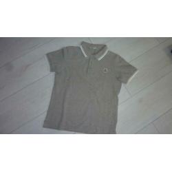 Moncler prachtige l grijze polo in nieuwstaat! 10Y 140