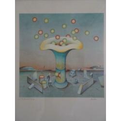 Artist Proof 5 dlg. serie schilderijen gesigneerd + genumm.