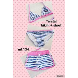 Leuke bikini + short 134/140 Terstal