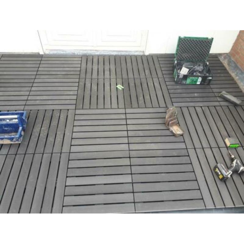 Terras tegel composiet Nieuw 7m2 28st.