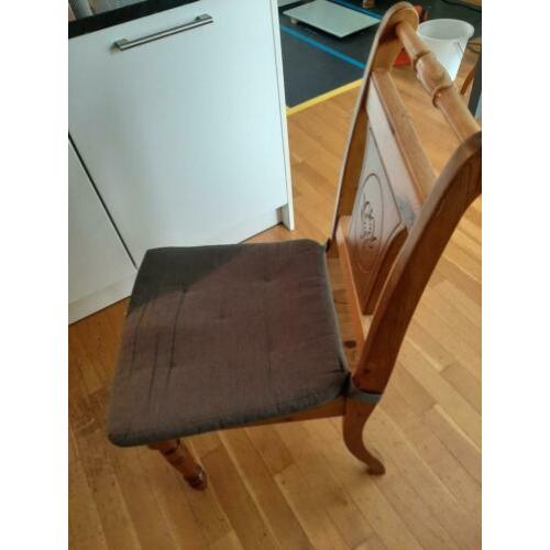 #### 6 eetkamerstoelen grenen ####