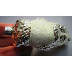 Beer~Zilver kleur Glazen Beertje~Kerstbal~Kerst~Glas~Teddybe