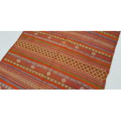 Vintage kelim kleed loper 307x139 cm vloerkleed tapijt kelim