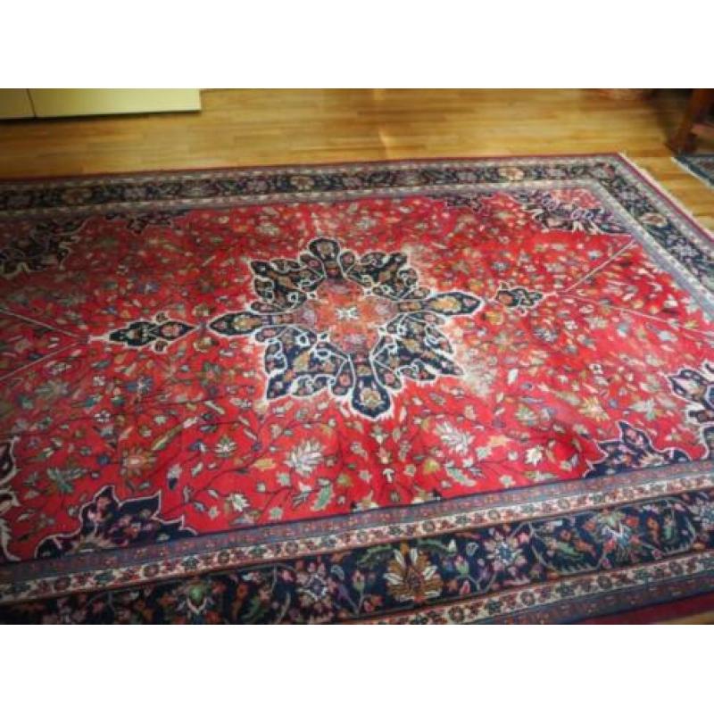 vloerkleed –India - perz- perzische tapijten -rood - klein M