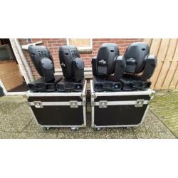 4x Showtec Phantom 250 Spot movinghead