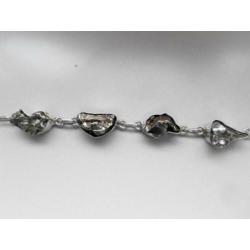 Bijzondere armband *Meteoriet & 925 zilver* UNIEK!