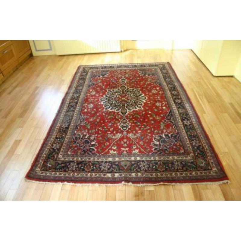vloerkleed –India - perz- perzische tapijten -rood - klein M