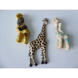 3 koelkastmagneten “giraffen” (nr 44)