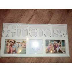 Nieuwe Brocante Witte Kunststof Fotolijst Friends