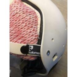 Witte skihelm 51-53 mt salomon