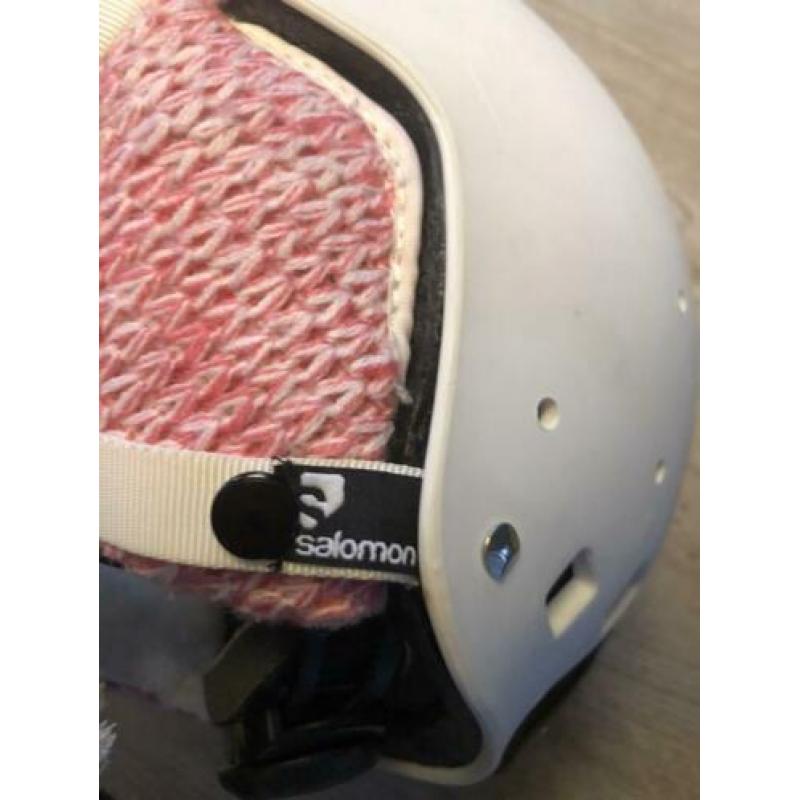 Witte skihelm 51-53 mt salomon