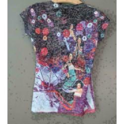 top met oosterse dames print maat 38
