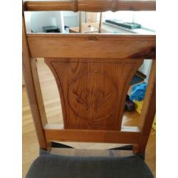 #### 6 eetkamerstoelen grenen ####