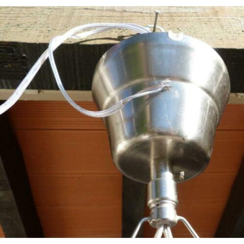 Te Koop: dubbele glazen hanglamp
