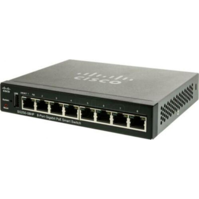 Switch Cisco POE SG250-08HP Nieuw