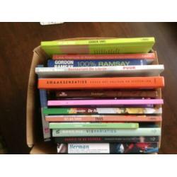 Doos vol kookboeken