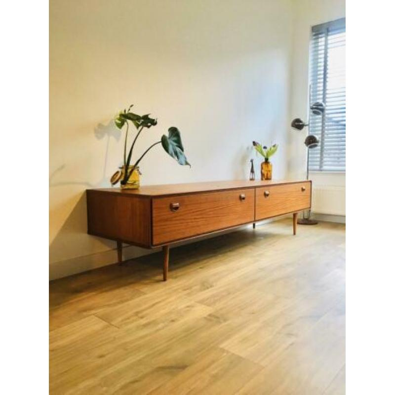Vintage dressoir lowboard retro teak hout jaren 60 / 70