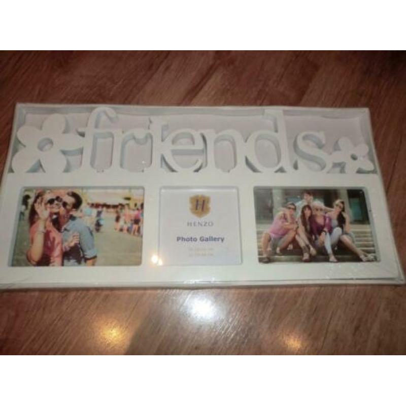 Nieuwe Brocante Witte Kunststof Fotolijst Friends