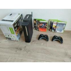 Te koop: xbox 360 elite 120gb + accesoires ( originele verpa