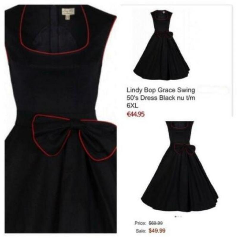Lindy Bop Grace vintage rockabilly pin-up 50s retro jurk S.