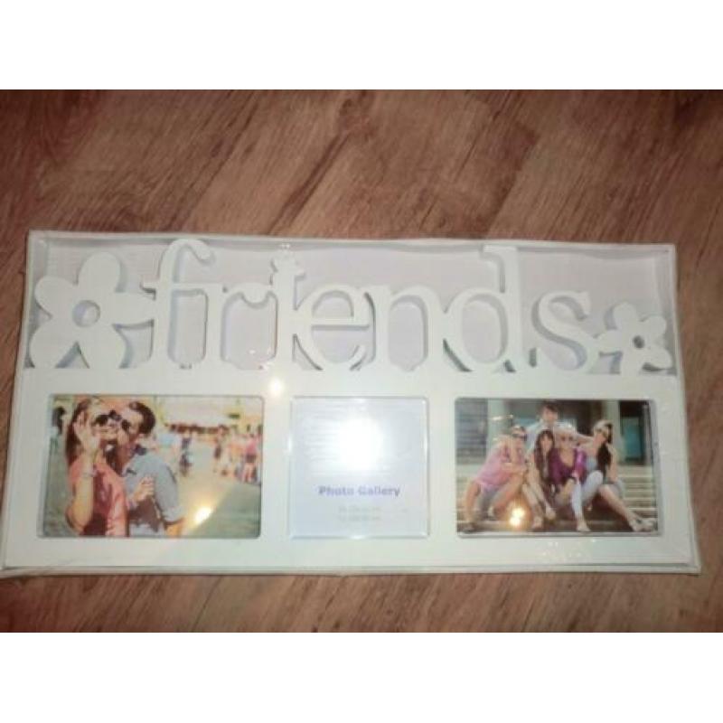 Nieuwe Brocante Witte Kunststof Fotolijst Friends
