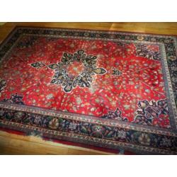 vloerkleed –India - perz- perzische tapijten -rood - klein M