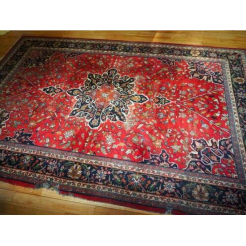 vloerkleed –India - perz- perzische tapijten -rood - klein M