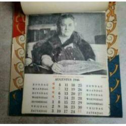 237. Nederlands Nationaal kalender 1946 koningin koninklijk