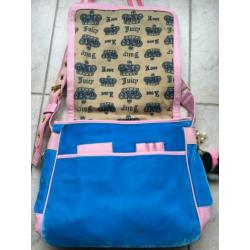 Leuke blauw/roze Juicy Couture tas
