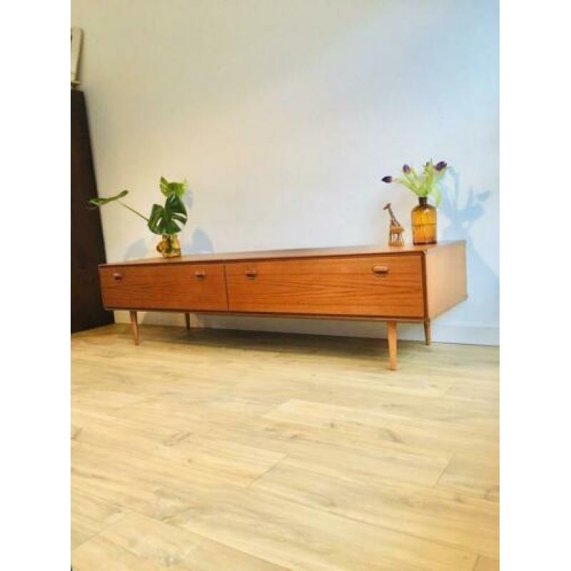 Vintage dressoir lowboard retro teak hout jaren 60 / 70