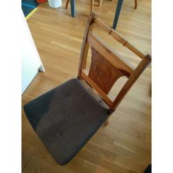#### 6 eetkamerstoelen grenen ####