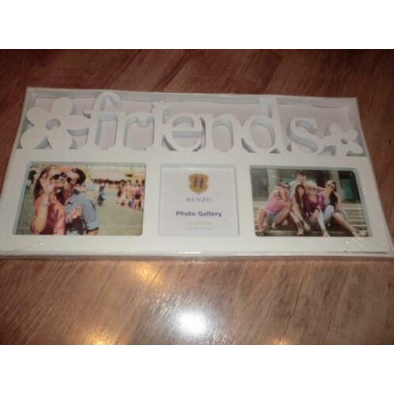 Nieuwe Brocante Witte Kunststof Fotolijst Friends