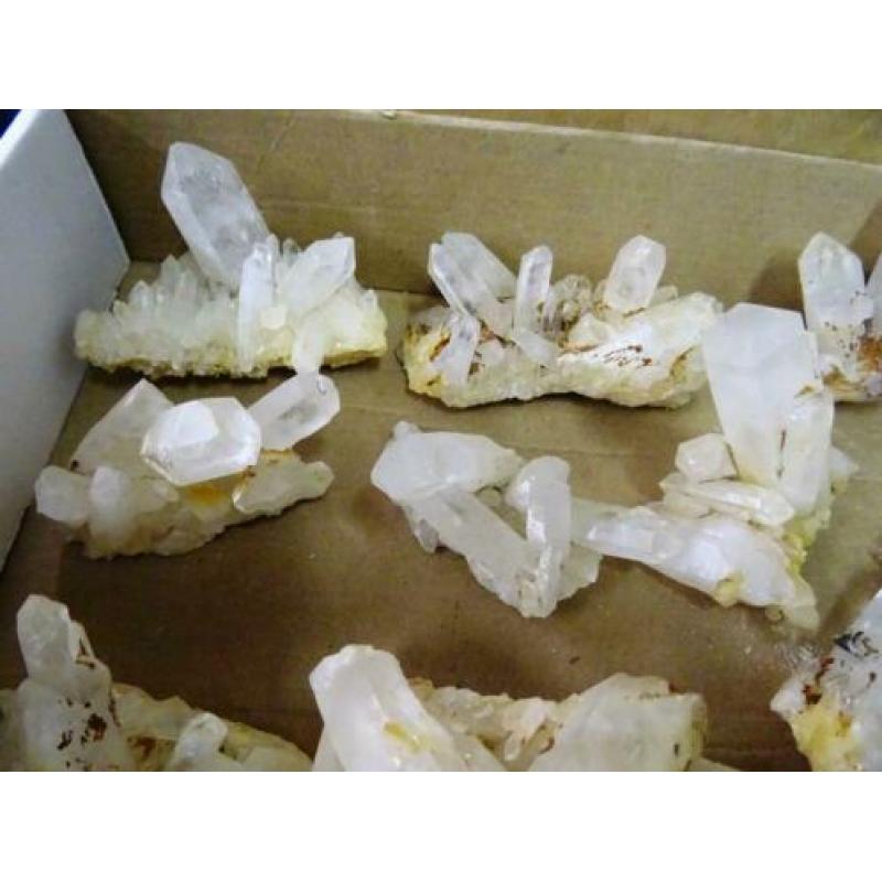25 Bergkristal clusters