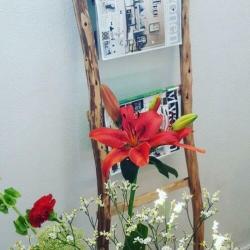 Houten ladder, interieur, styling