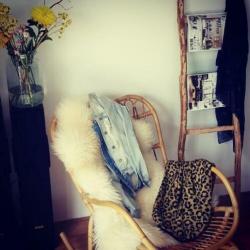 Houten ladder, interieur, styling