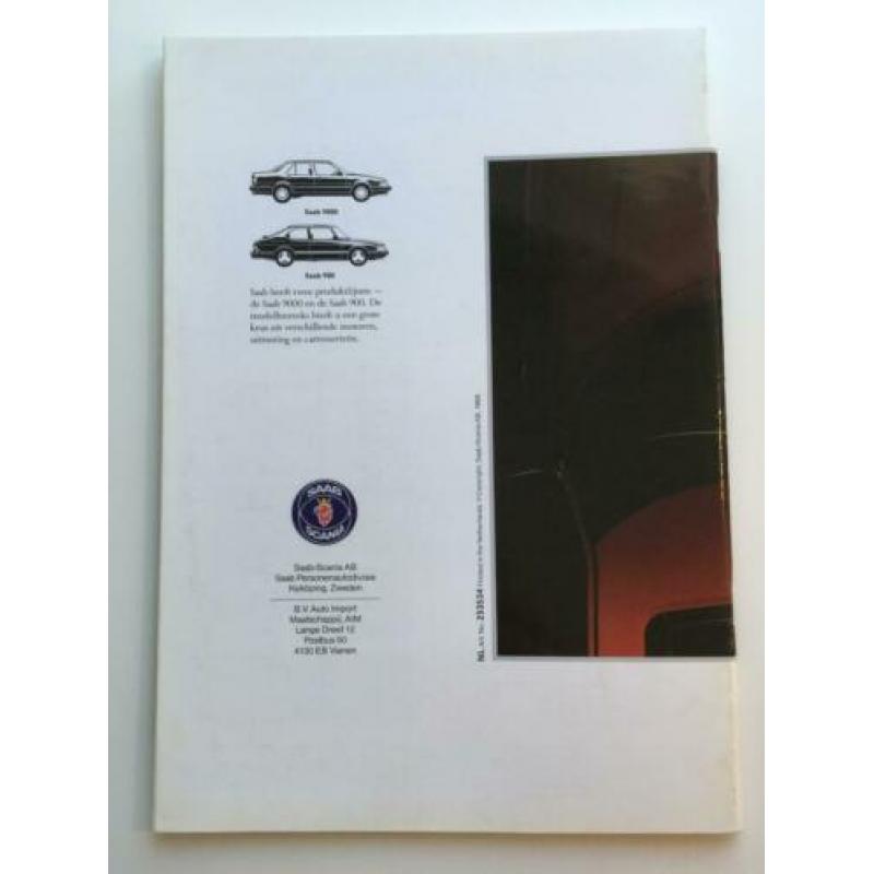 SAAB 900 brochure - modeljaar 1990