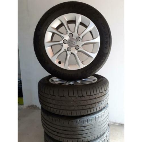 Audi, VW, Skoda, Seat, 16 inch met zeer goede continental ba