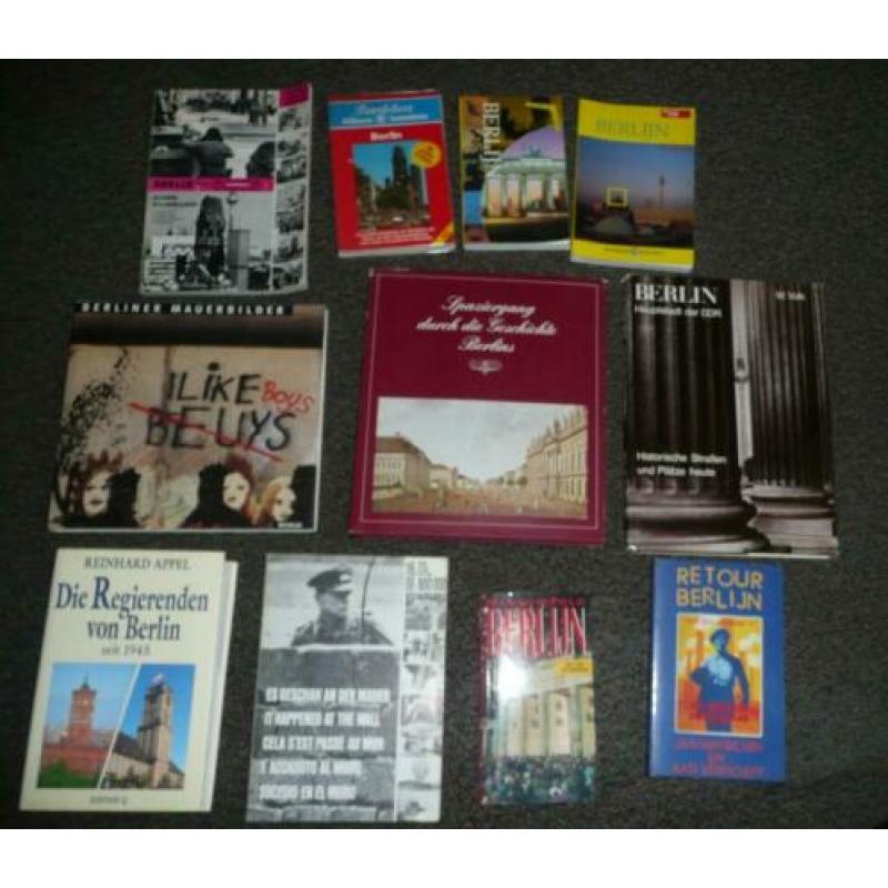 17 boeken + kaarten Berlin- Berlijn (der mauer) Planungsgrun