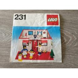 Lego Homemaker set 231 Hospital uit 1978 - COMPLEET