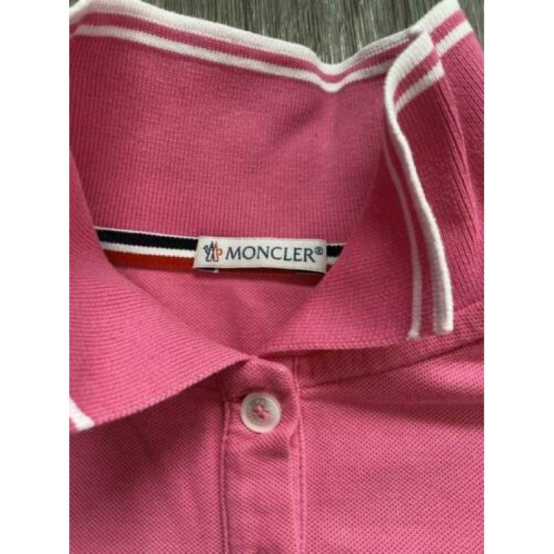 Moncler polo maat xs roze