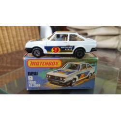 Matchbox 9f Ford Escort RS2000 MIB