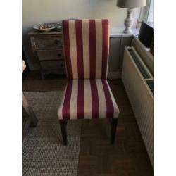 6 eettafel stoelen
