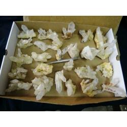 25 Bergkristal clusters