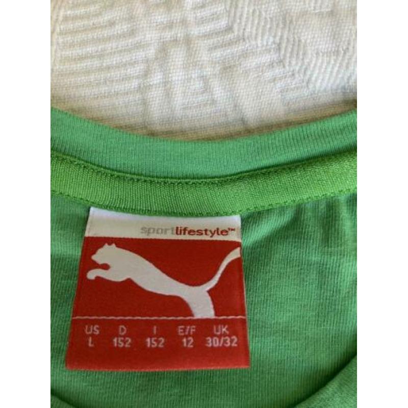 Groen shirt, Puma, maat 52