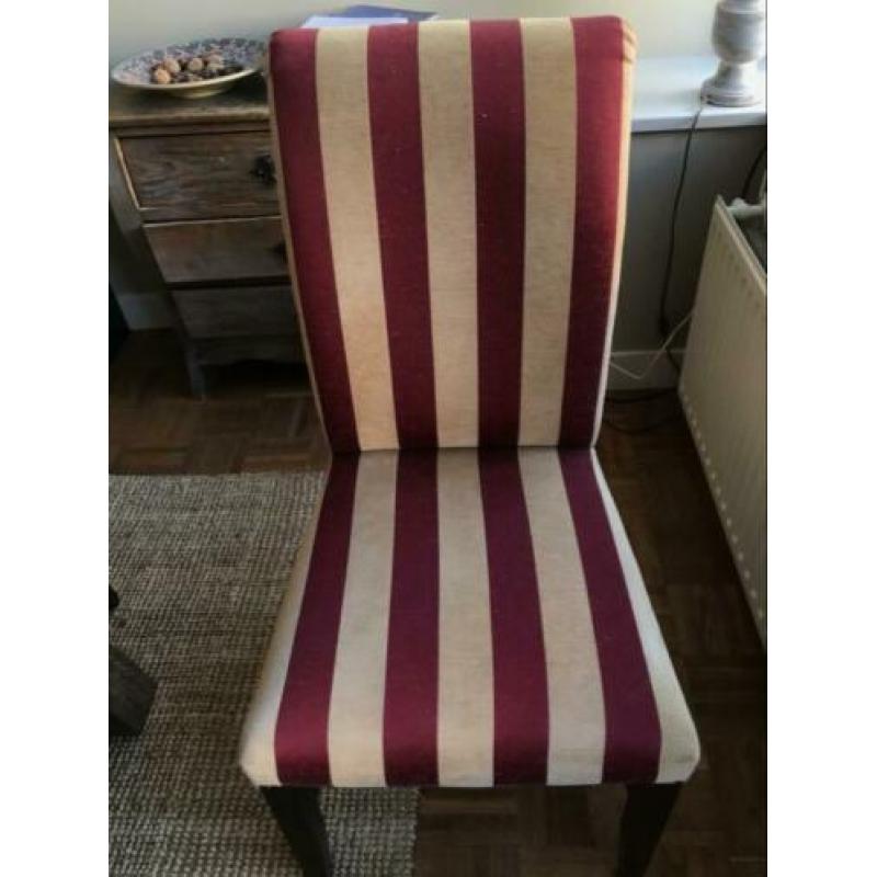 6 eettafel stoelen