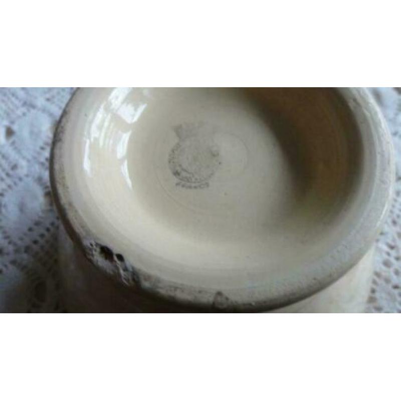 Oude creme /licht gele Franse spoelkom , Luneville