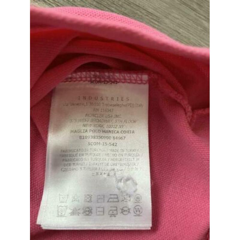 Moncler polo maat xs roze